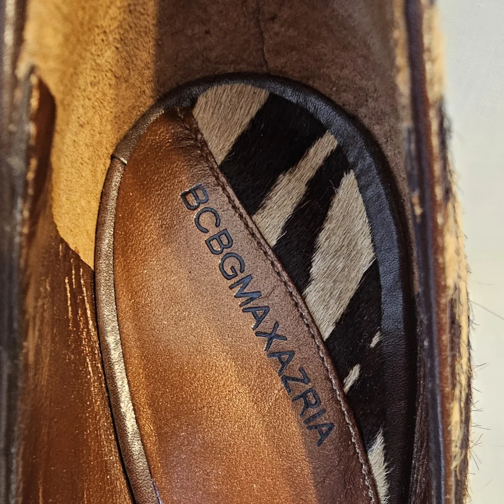 Stunning Calf Hair Zebra Print Women's Heels - Picture 3 of 6